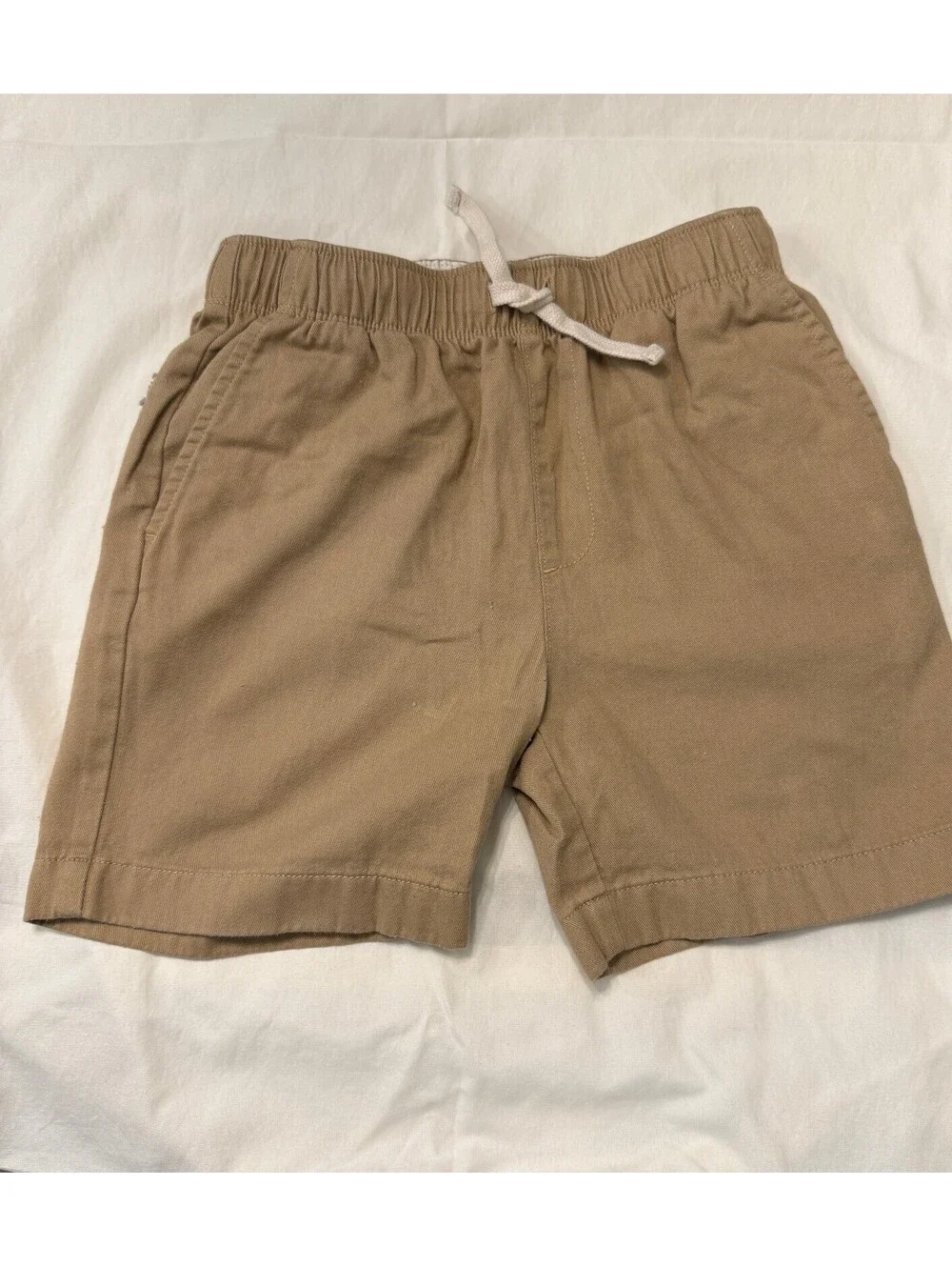 Crewcuts Children's Khaki Elastic Waist Drawstring Shorts, Size 8
